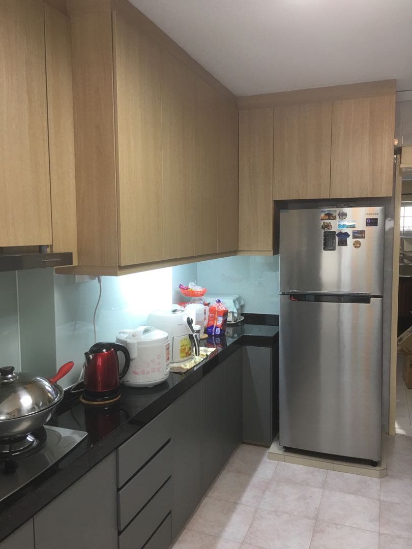 Kitchen cabinet & wardrobe (Category: Carpentry) located in Singapore. Submitted by mk_carpentry (Listing ID 163711450, Image 2). Description: 💯Direct singapore factory kitchen cabinet 16ftr$1440.full hot wardrobe 6ftr $1200 📲wa.me/6592705698 (Anytime) 📞92705698 ☎️62968055 📍Kranji road 205 singapore 739482 Factory https://maps.app.goo.gl/j9MLyDCAfLzmC3A47 👉custom made all types of bulit in cabinet by experienced local carpenters good workman