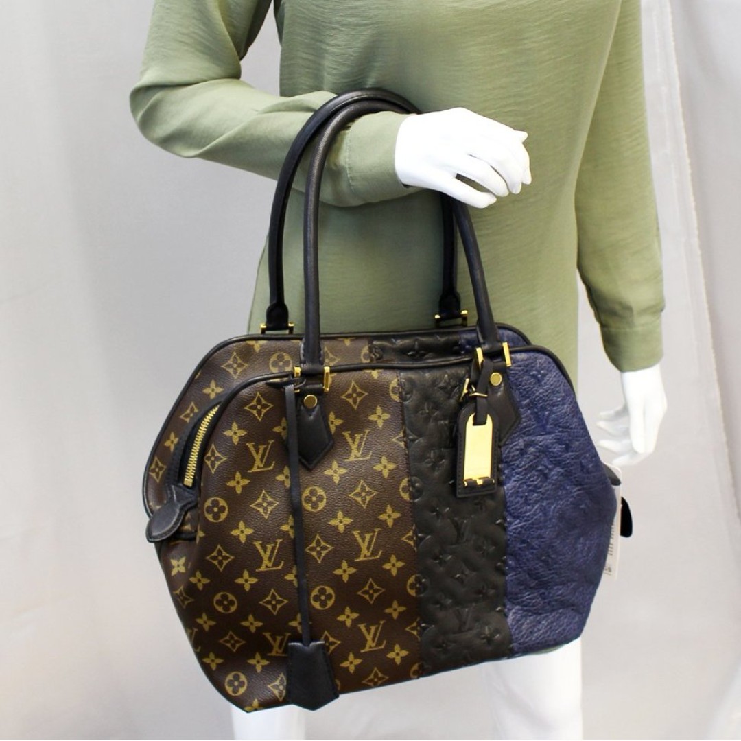 LOUIS VUITTON Handbag M40504 Block Stort Marine 2011 Pre Four Luco