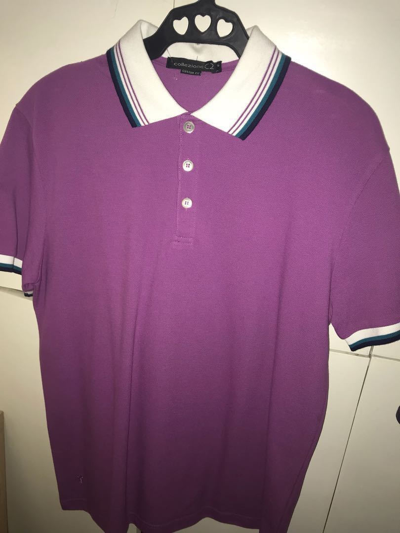 REPRICED VIOLET Polo shirt (Category: Tshirts & Polo Shirts ) located in Quezon City. Submitted by destashing_closet (Listing ID 159775961, Image 1). Description: Collezione custom fit size 5 Still new but without tags Accidentally natanggal, bought for gift sana. Bought at 999. Stil in very good condition no flaws Origina sa sm north binili #freedelivery3 pa #prelovedclothes #freedelivery #freesf #freebies #allmustGo #promo #poloshirt #collezion