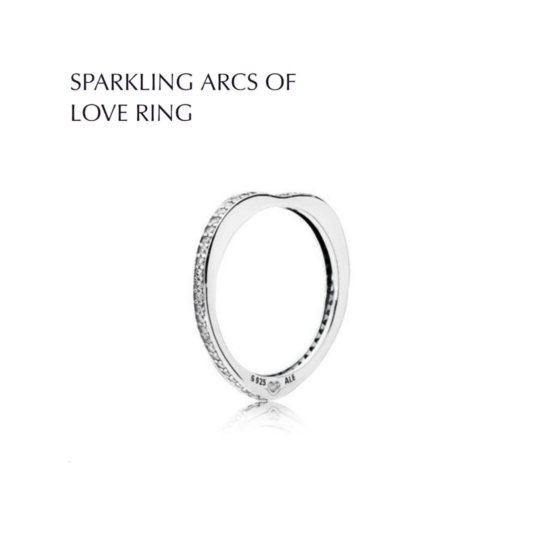 sparkling arcs of love ring