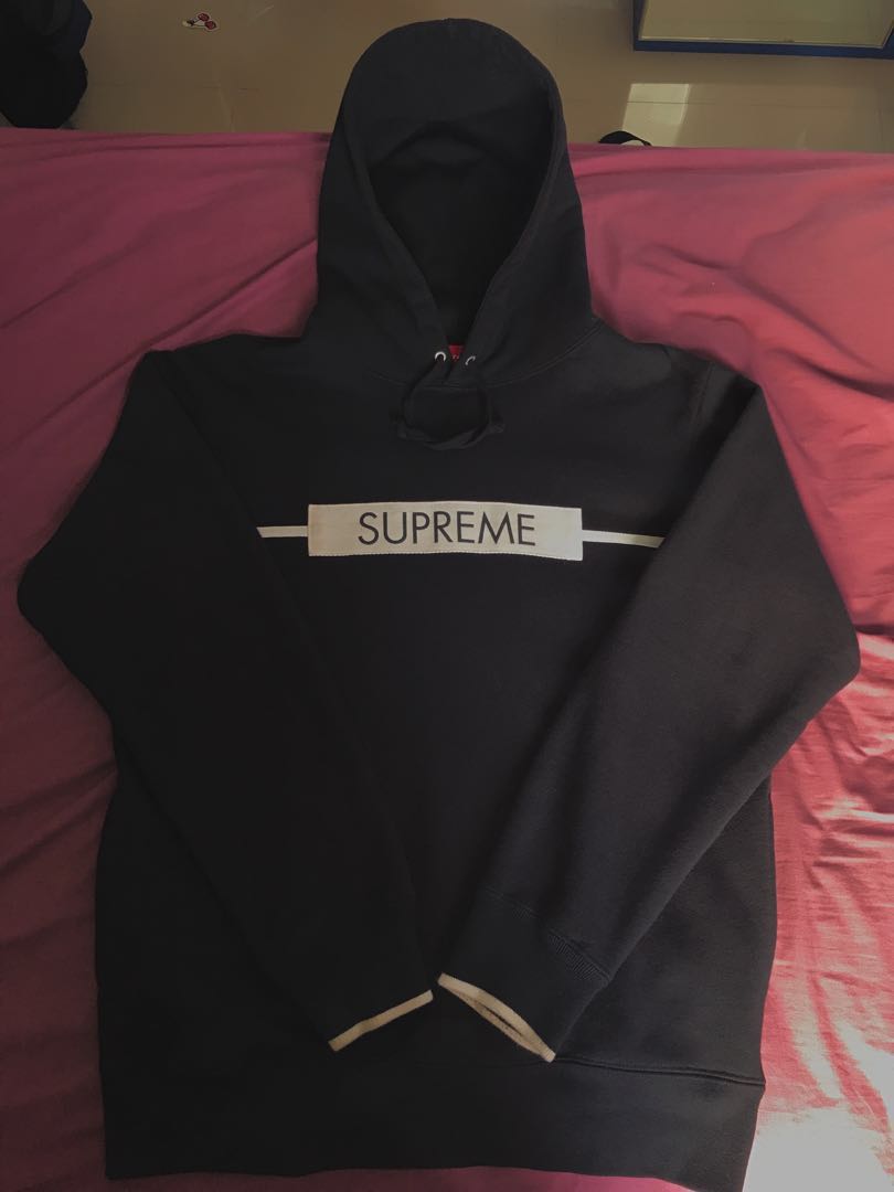 Supreme chest clearance twill tape hoodie