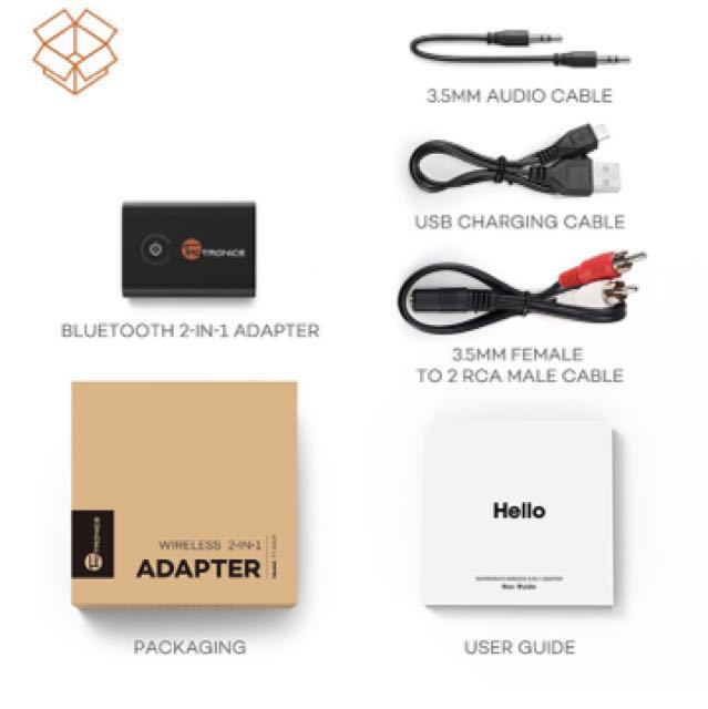 TaoTronics TTBA07 Bluetooth 4.1 Transmitter and Receiver with aptX Low