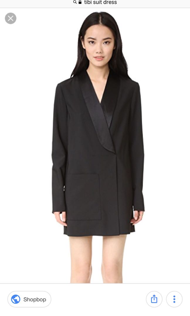 Tibi Tuxedo Dress Women S Fashion Clothes Dresses Skirts On Tibi Tuxedo Dress Women S Fashion Clothes Dresses Skirts On Carou