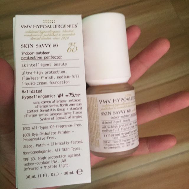Vmv Hypoallergenics Skin Savvy 60 Foundation Health Beauty Makeup On Carousell