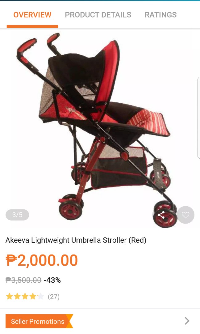 Akeeva Lightweight Umbrella Stroller Babies Kids Going Out