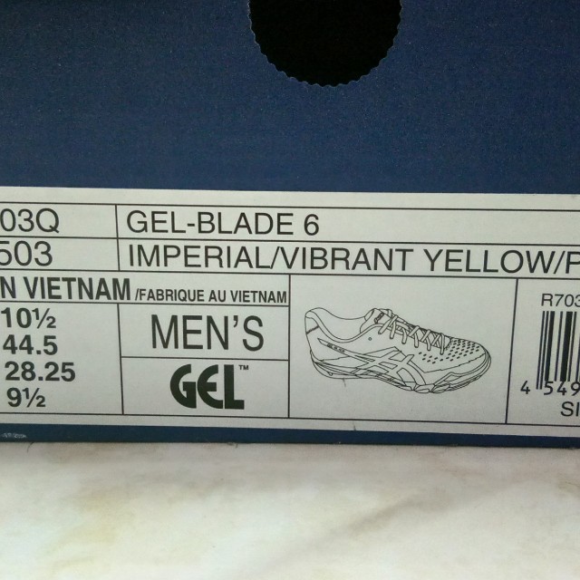 Asics Gel Blade 6, Men's Fashion, Activewear on Carousell