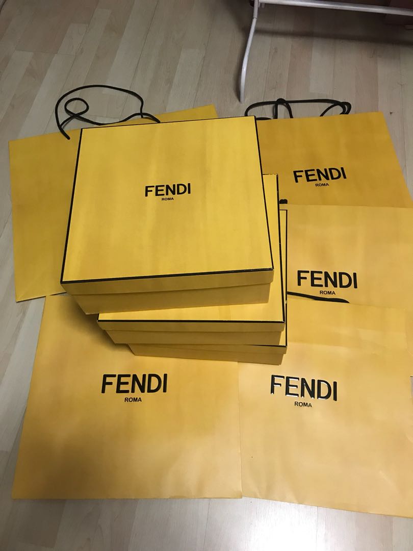 authentic fendi shoe box