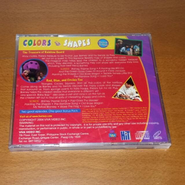 Barney's Color And Shapes VCD, Hobbies & Toys, Music & Media, Music