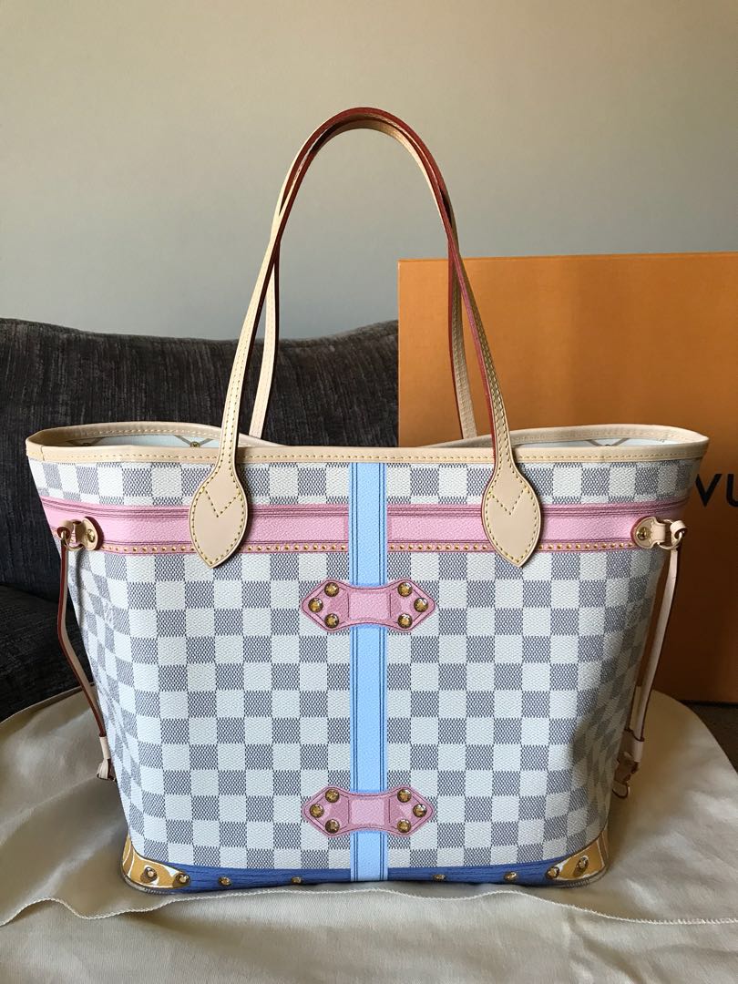 Louis Vuitton Damier Azur Summer Trunks Pochette Bag