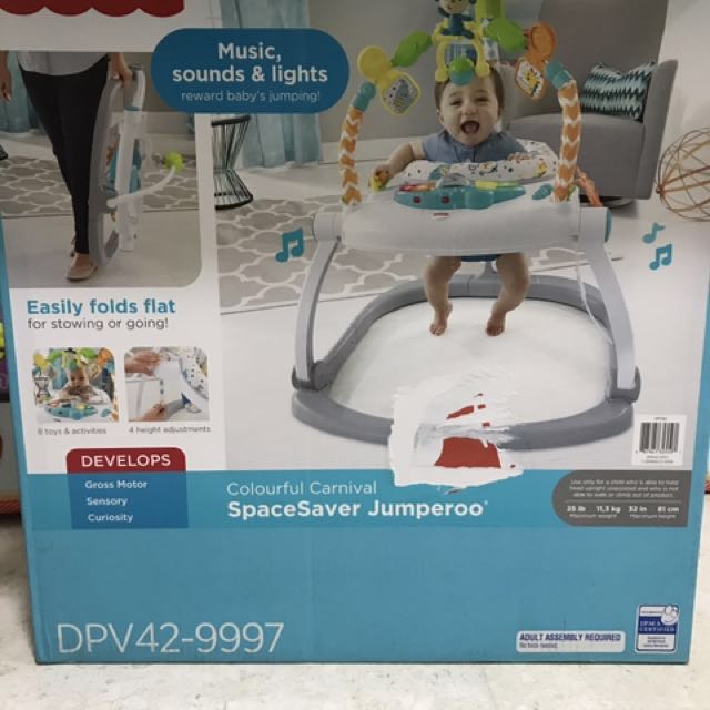 Fisher price Jumperoo music and light foldable with original