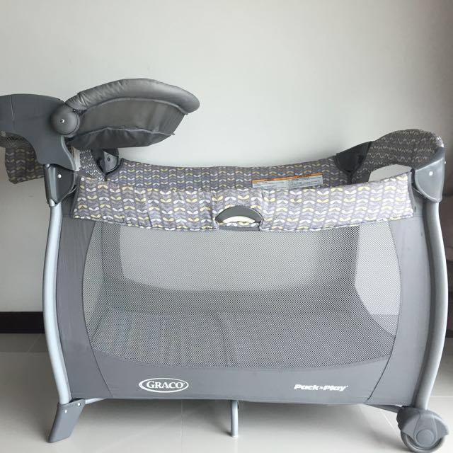 Graco Pack N Play Usa Wilco Gray Changer Travel Crib Playpen