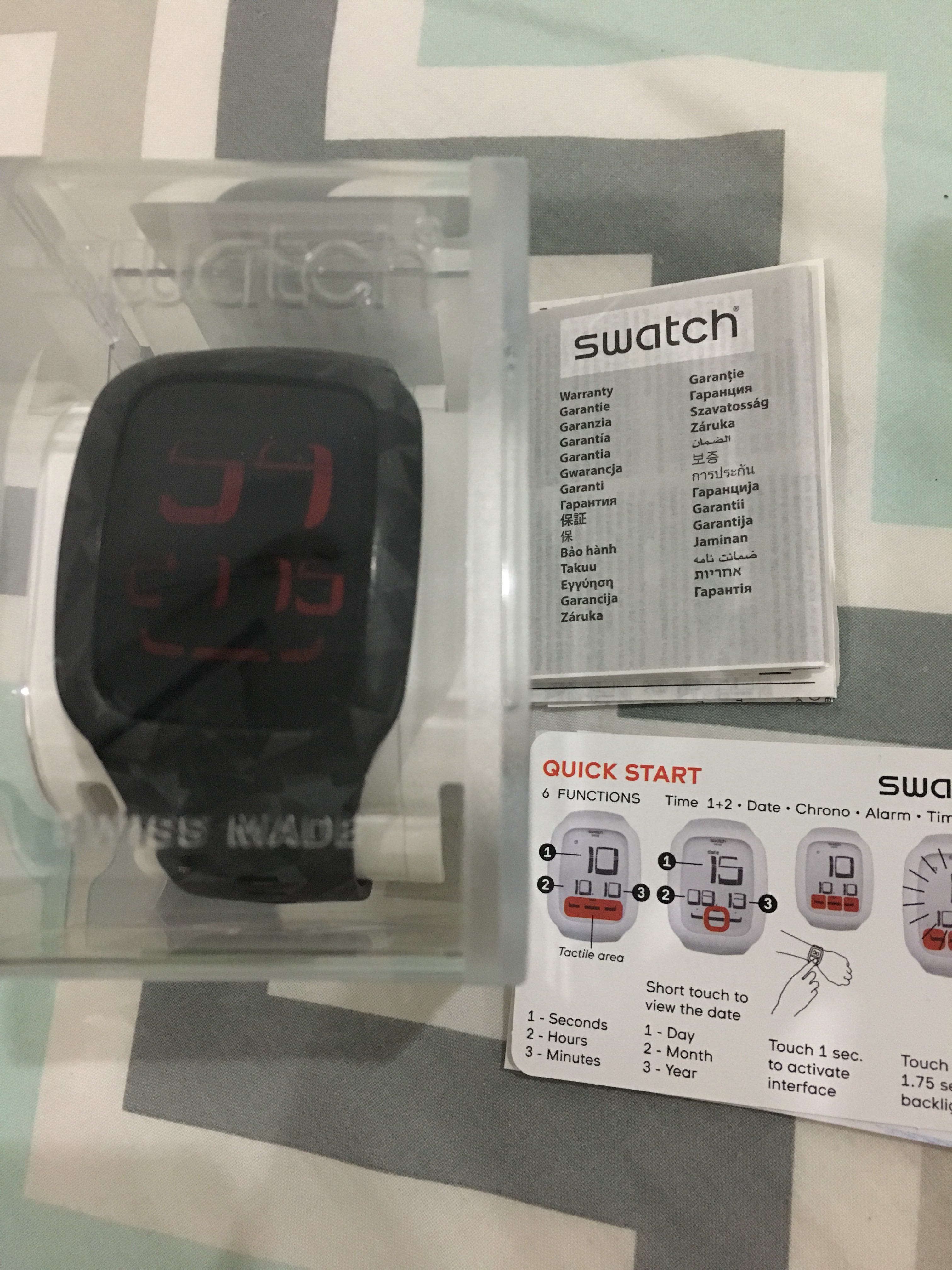 Jam tangan Swatch SURB 122 black original Serba Serbi Others di Carousell