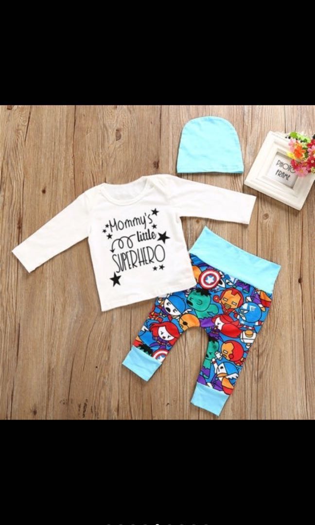 Kids Children Clothes Marvel Superhero Boys Baby Newborn Infant