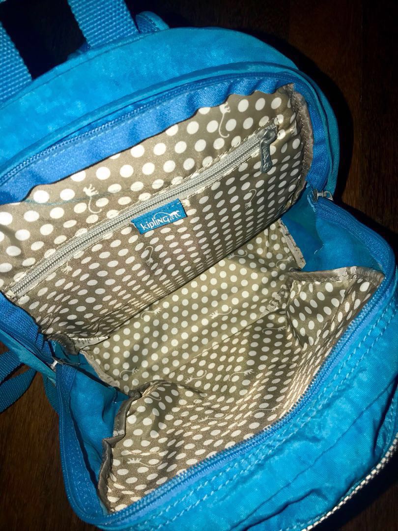 Kipling Challenger II Backpack Blue 100 Genuine Product