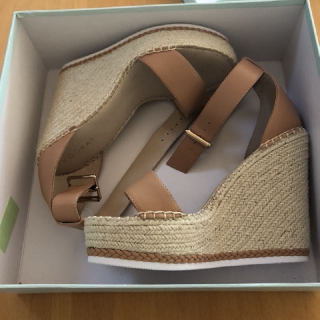 Kookai sale wedges tan