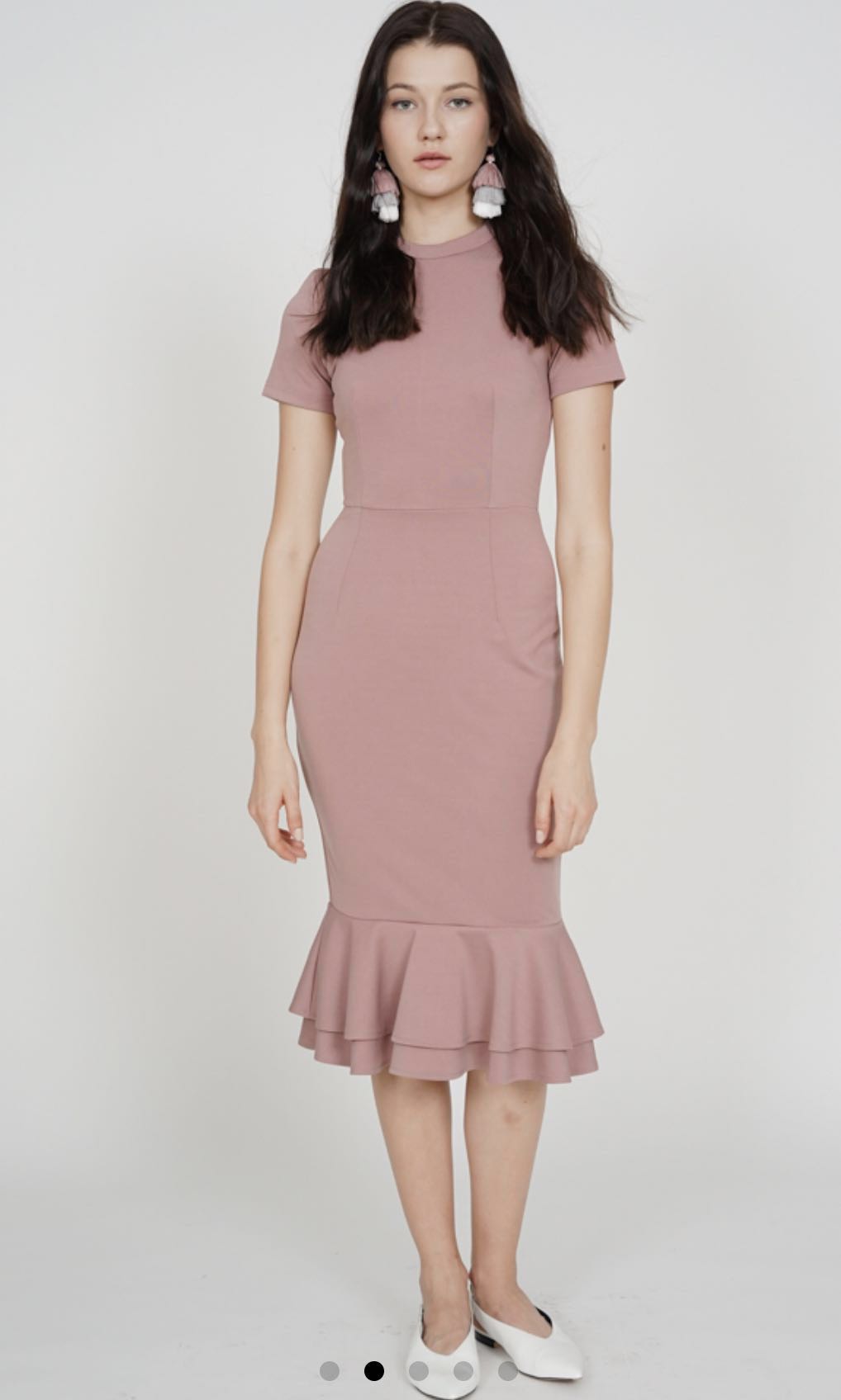 mauve mermaid dress