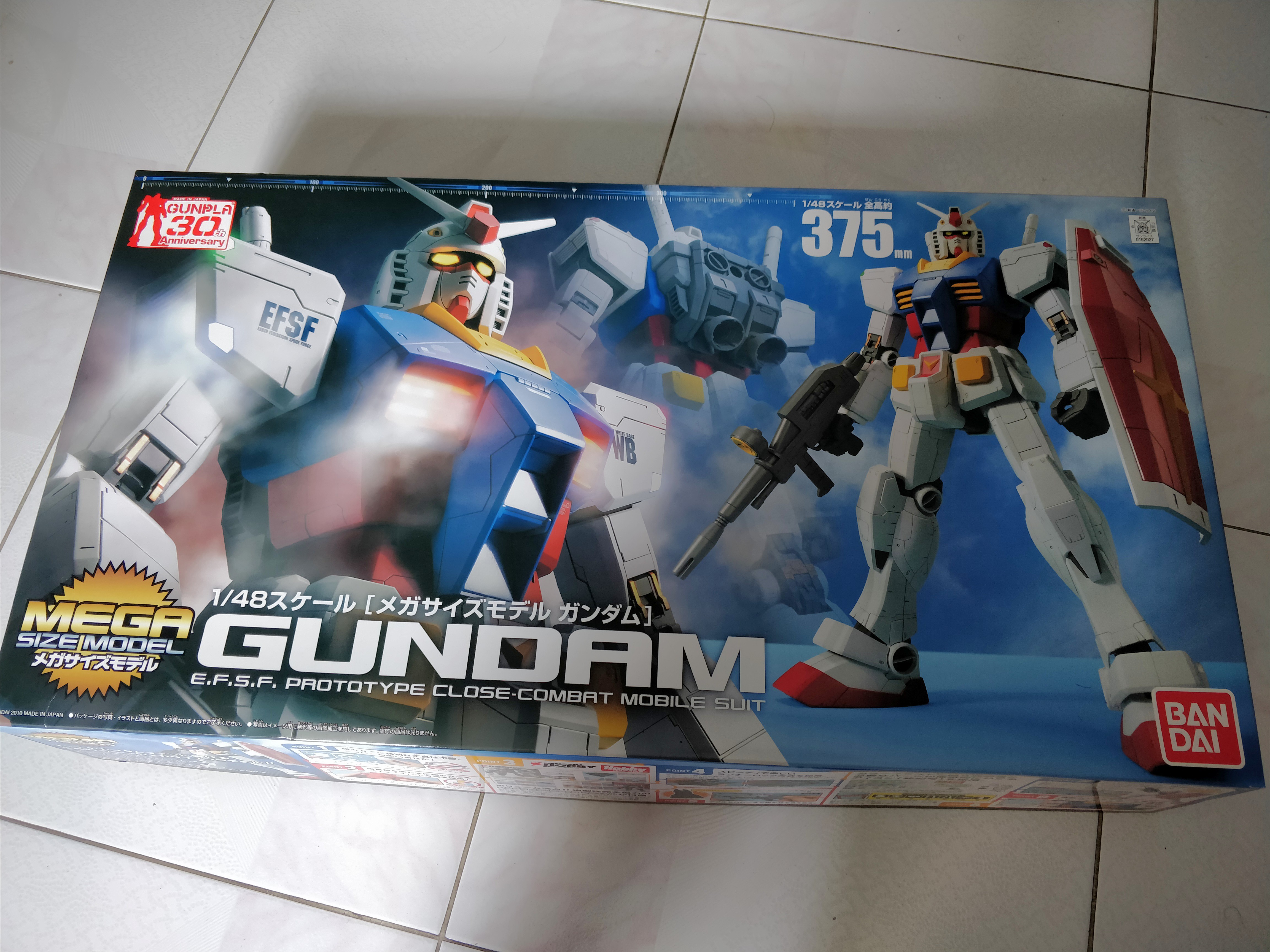 Mega Size Rx 78 2 Gundam Toys Games Bricks Figurines On Carousell
