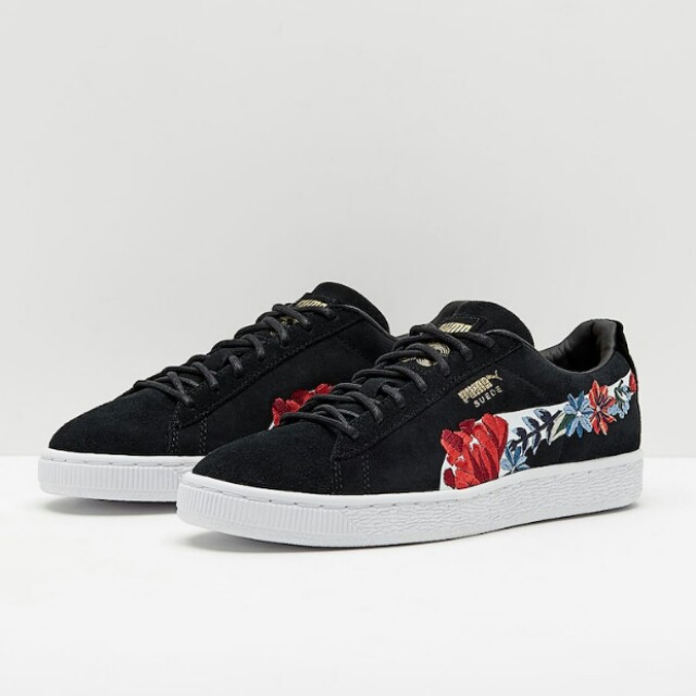 puma suede classic embroidered casual shoes