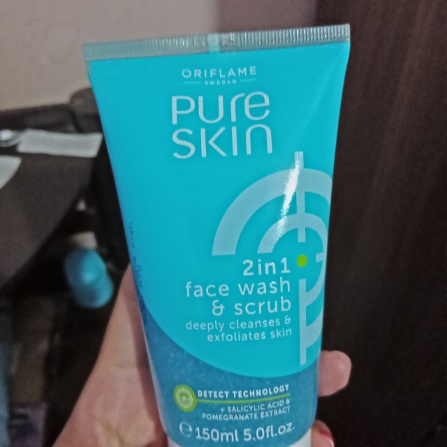 Pure Skin Face Scrub Wajah Kesehatan Kecantikan Kulit Sabun Tubuh Di Carousell