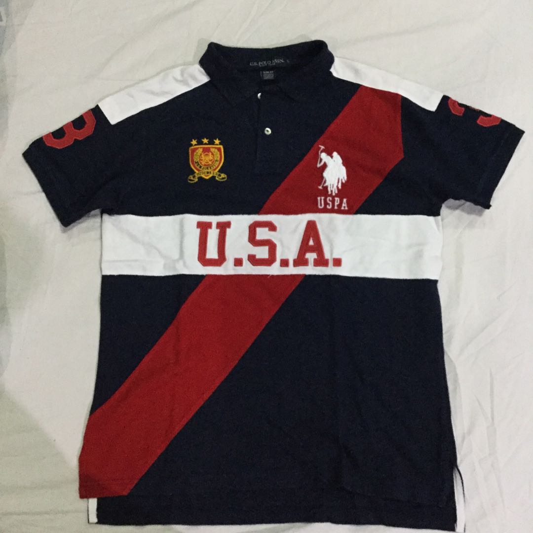 Us Polo Association Polo Shirt Slim Fit Large Men S Fashion