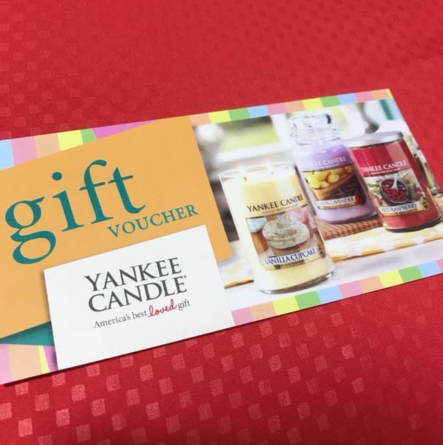 Yankee Candle Gift Voucher, Tickets & Vouchers, Vouchers on Carousell