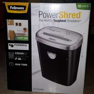 Fellowes PowerShred 10-Sheet Home Paper Shredder
