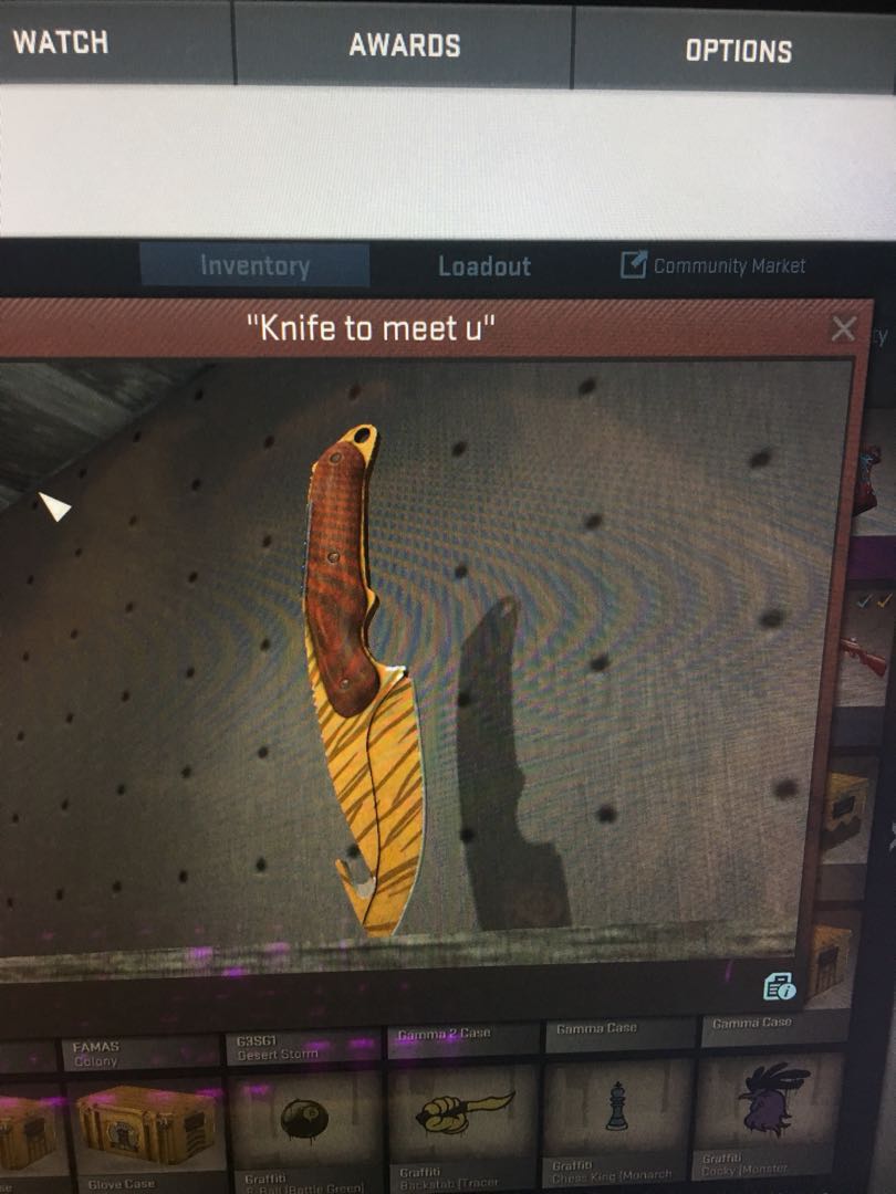 100 Csgo Knife Gut Knife Tiger Tooth Toys Games Video Gaming