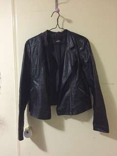 Faux leather jacket