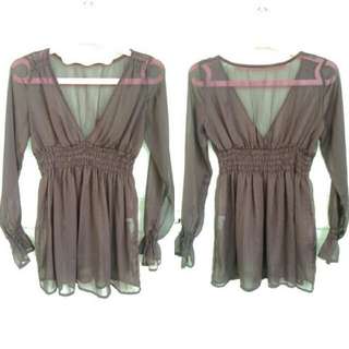 RF InterRemix Transparent Mini Dress