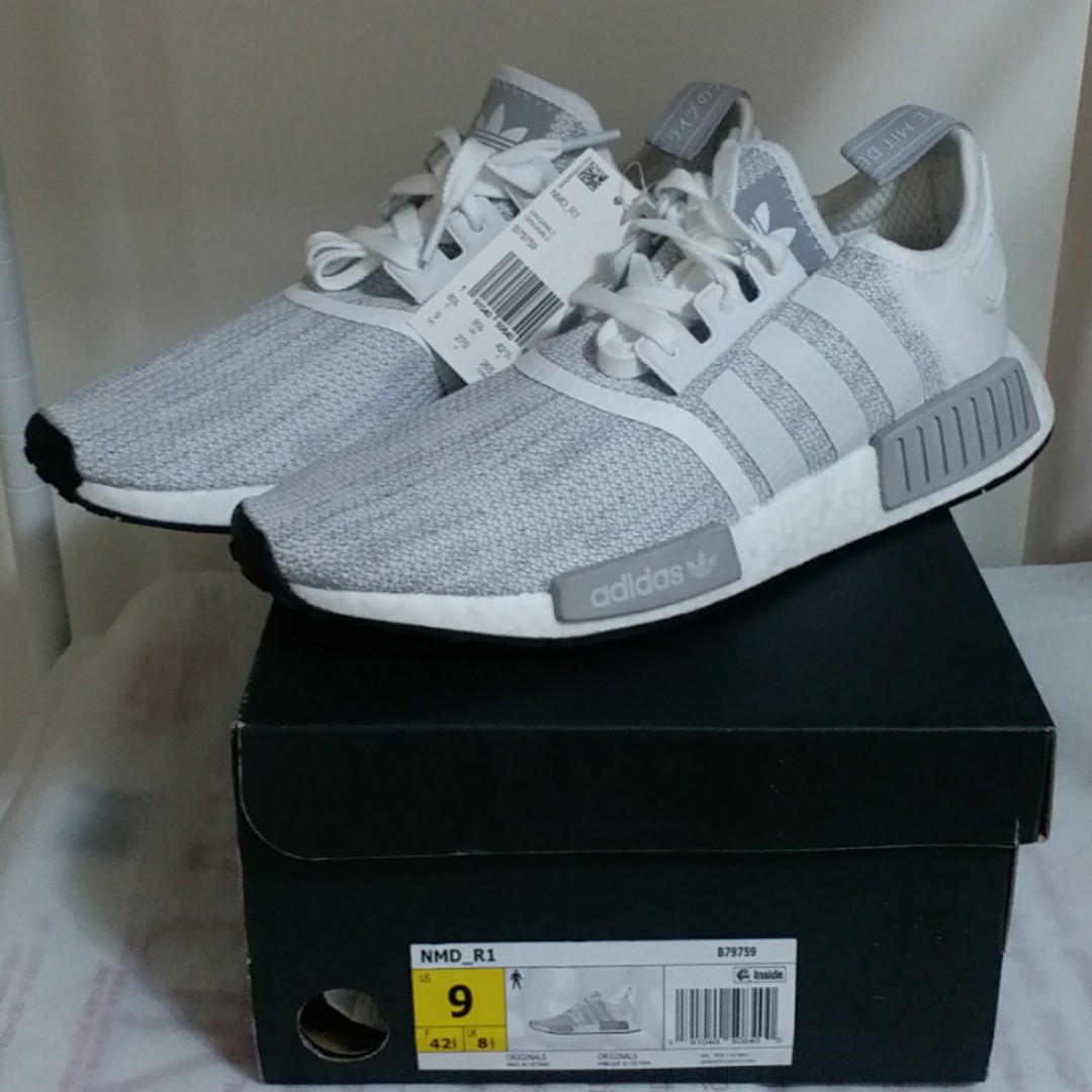 全新Brand New Adidas NMD R1 White Grey 