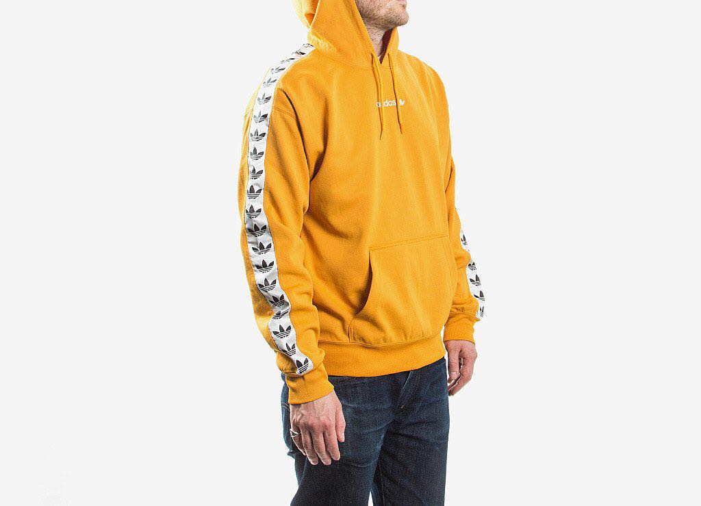 adidas originals adicolor tnt tape hoodie in yellow