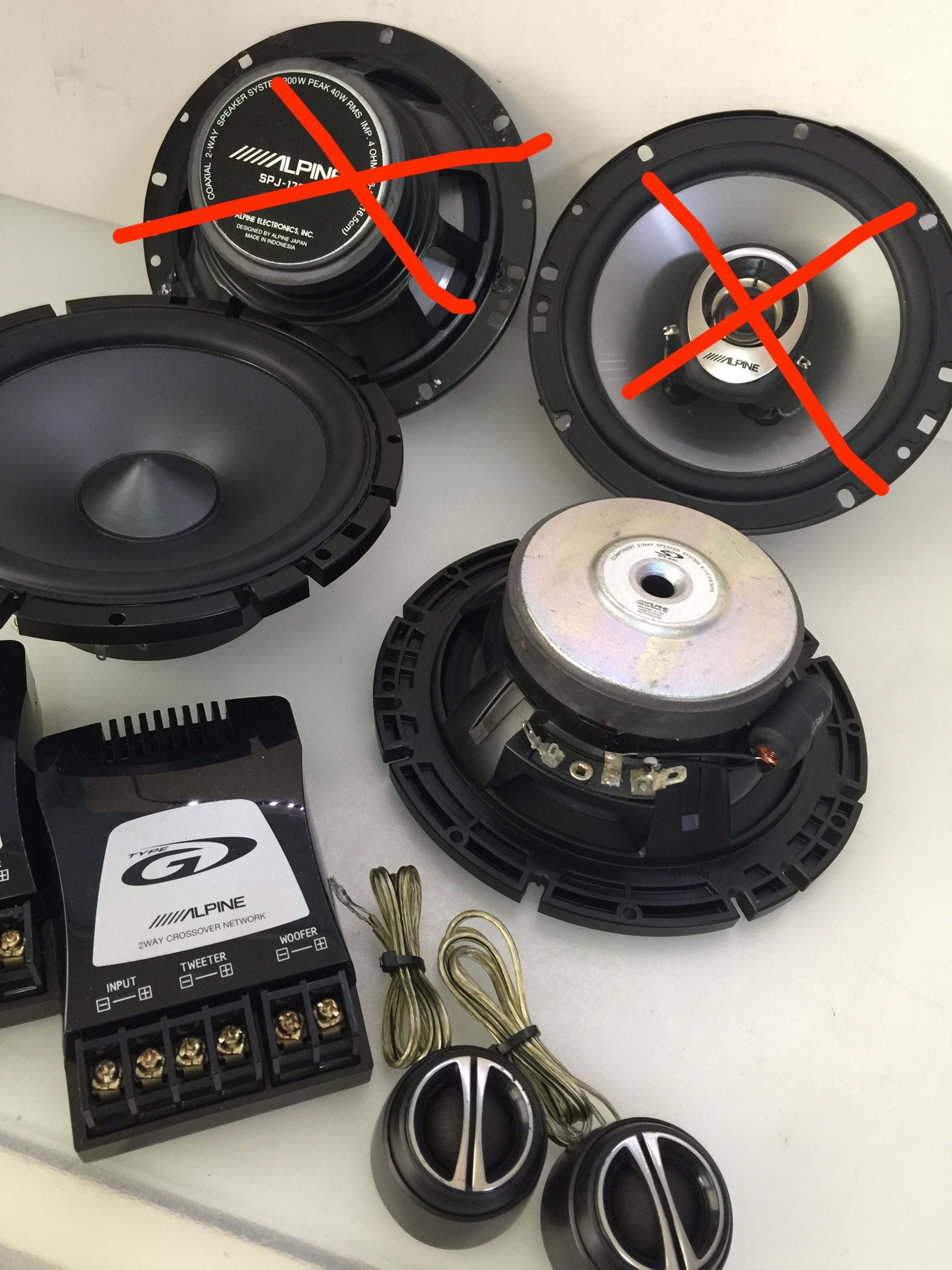 Alpine TypeS SPS610C 480 Watt 6.5" 2Way TypeS Series Component Car