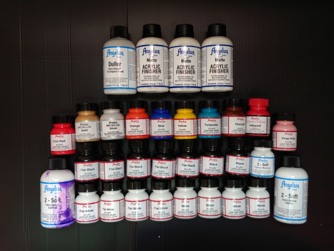Leather paint on suede best sale