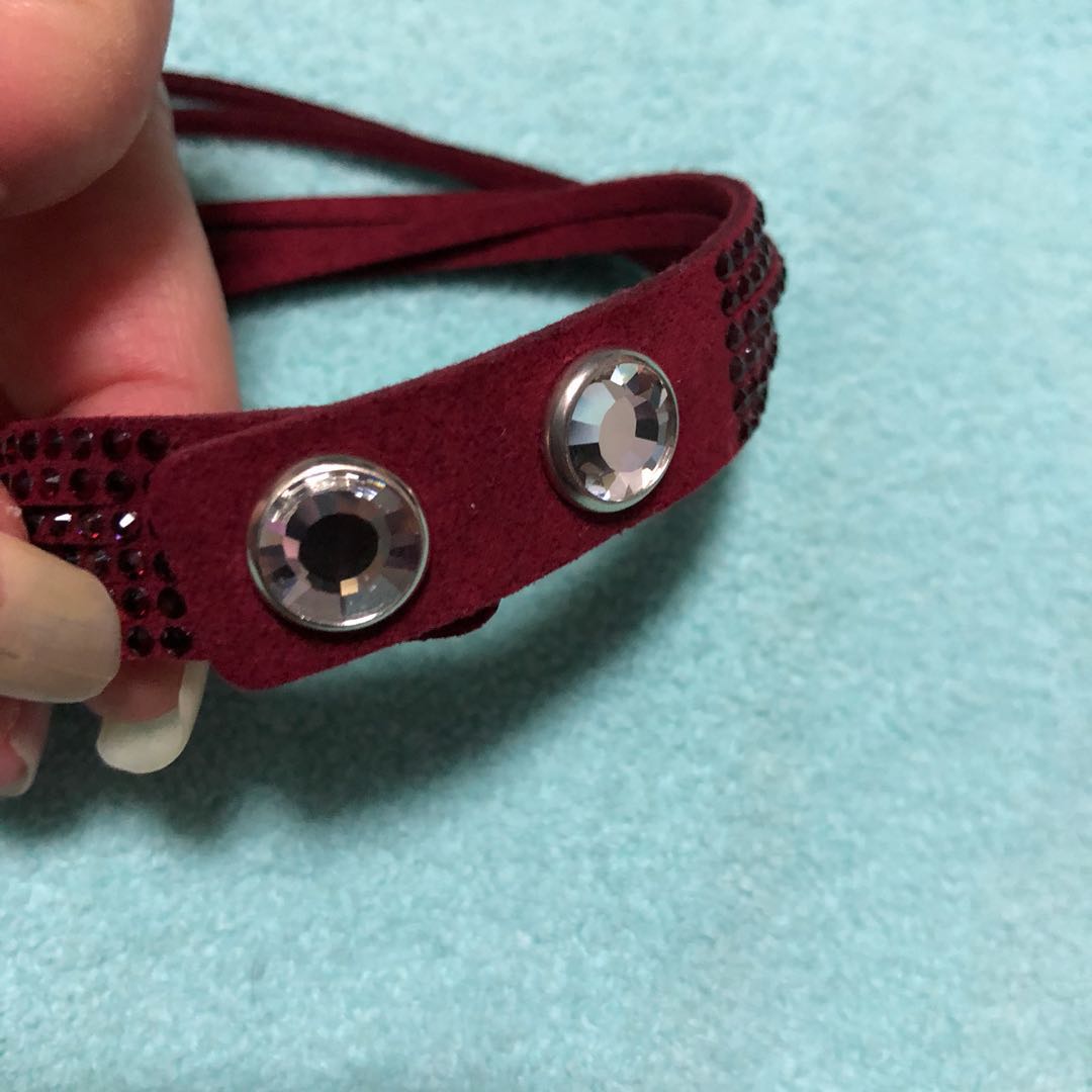 BN Swarovski Crystal Slake Incentive Double wrap Bracelet Luxury Accessories on Carousell