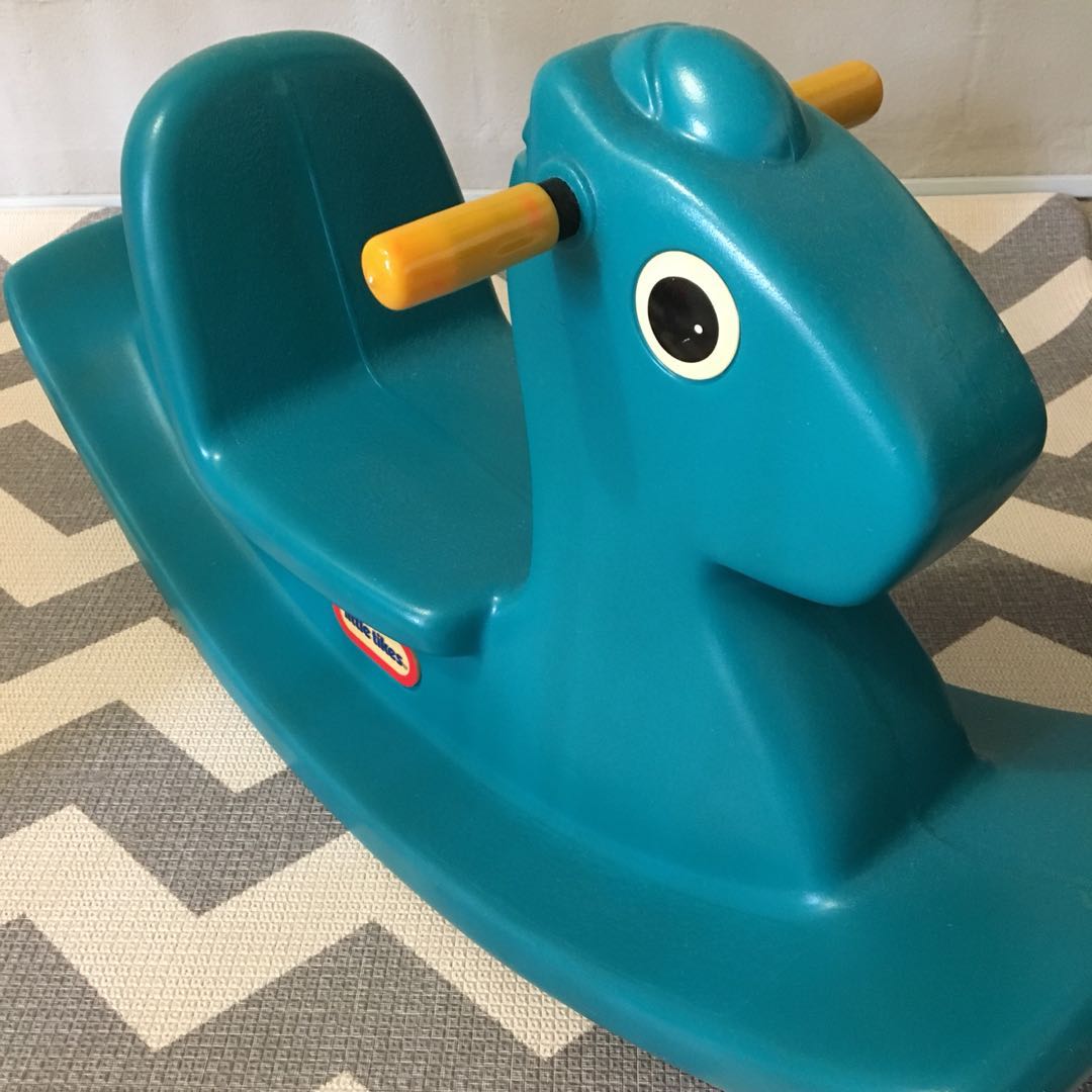 green rocking horse