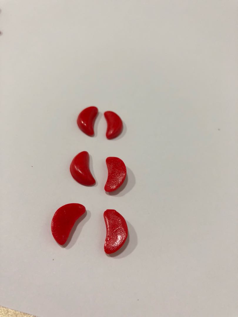 Handmade Miniature Praying Jiaobei Blocks or moon blocks (Wooden ...