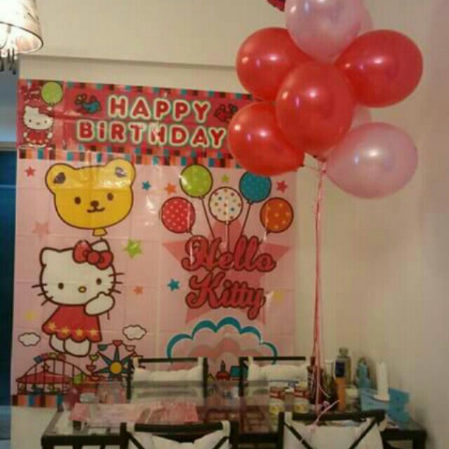 Hello Kitty Happy Birthday Wall Paper Furniture Home Decor On