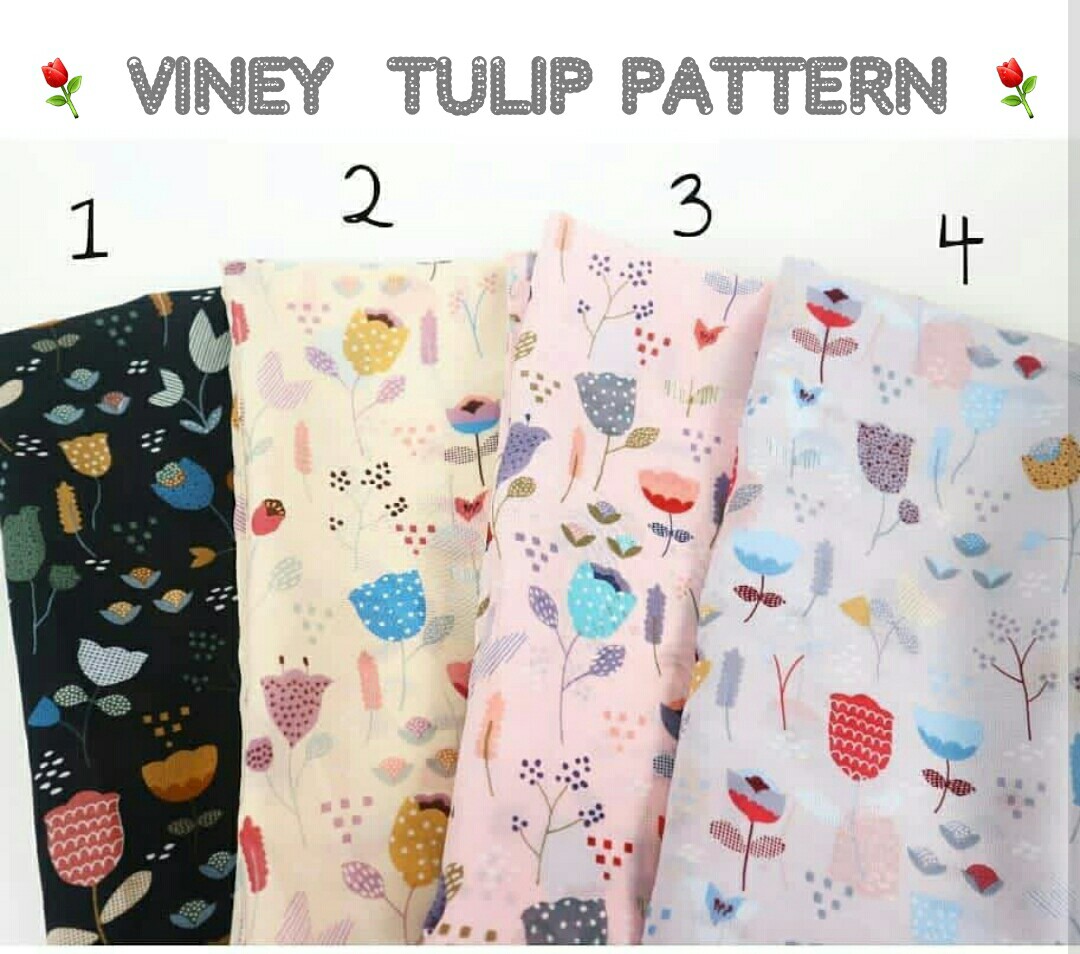 Kerudung Viney Tulip Polycotton Bellasquare Premium Womens Fashion