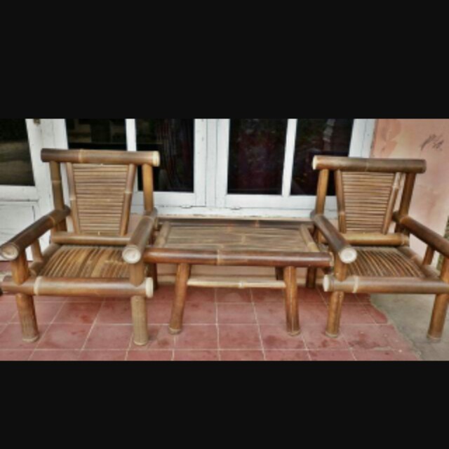  Kursi  bambu  teras freeongkir Home Furniture on Carousell