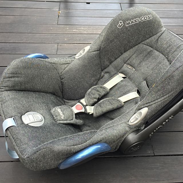 Used Cosi Cabriofix Rare Sparkling Grey color, Babies & Kids, Out, Car Seats on Carousell