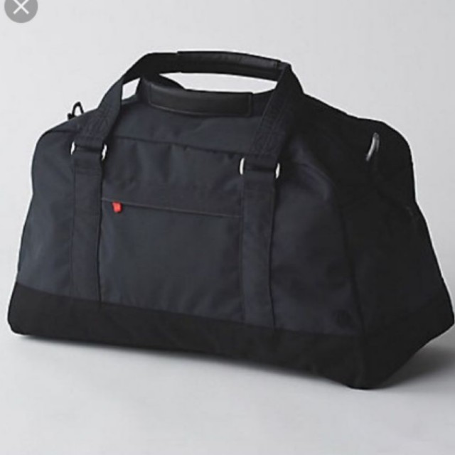 lululemon leather duffle bag