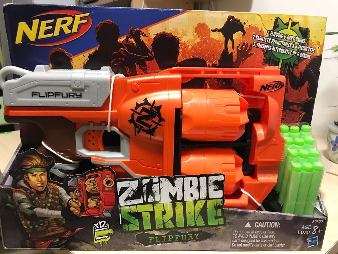 nerf gun zombie strike flipfury