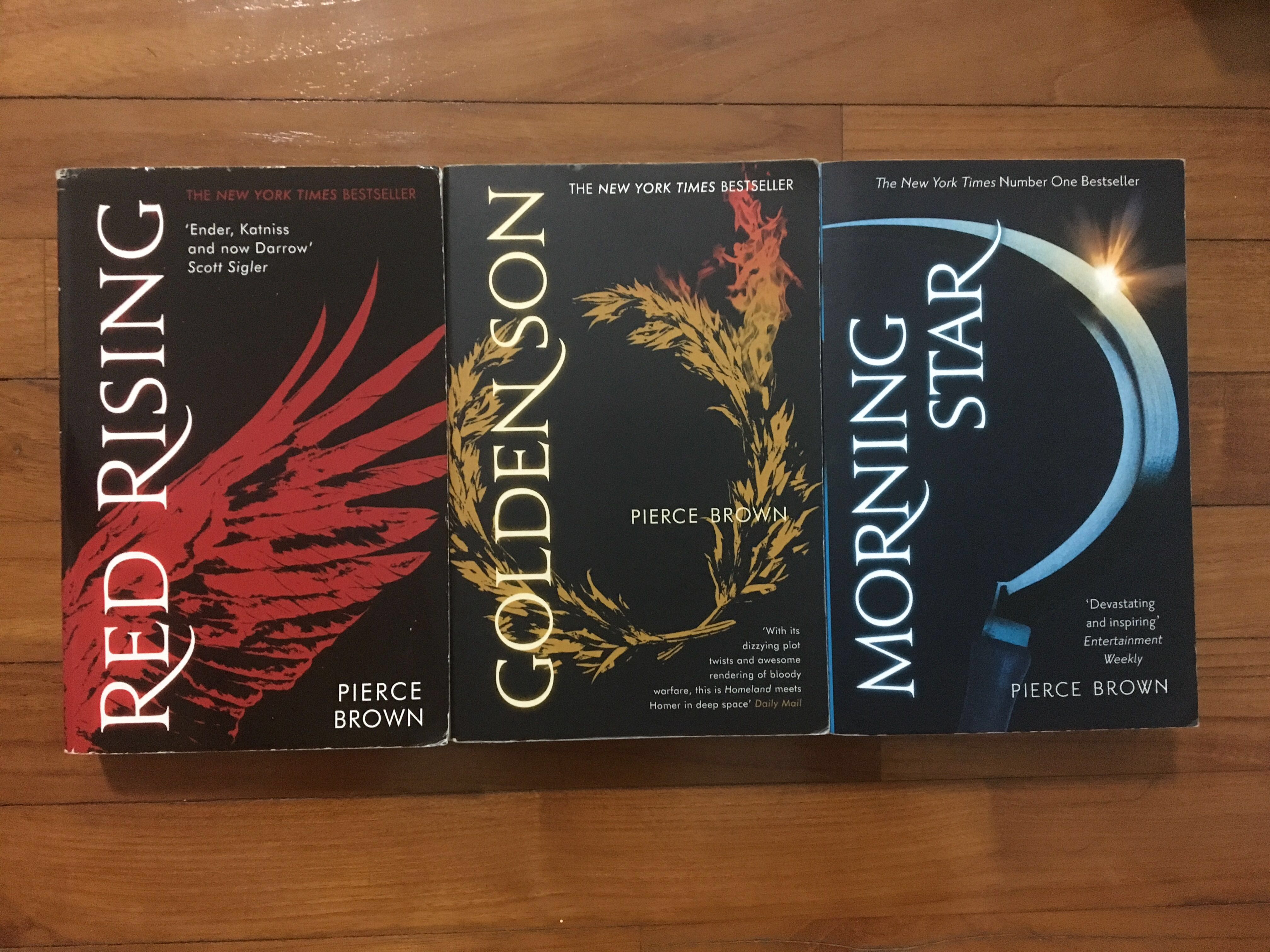 Pierce Brown Trilogy Red Rising Golden Son Morning Star Books