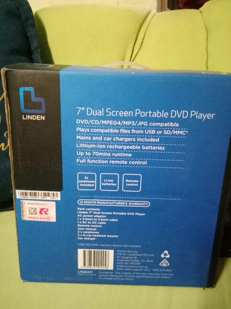 Portable dvd player (Category: Portable Music Players) located in Manila. Submitted by shemineforever (Listing ID 164009116, Image 2). Description: .