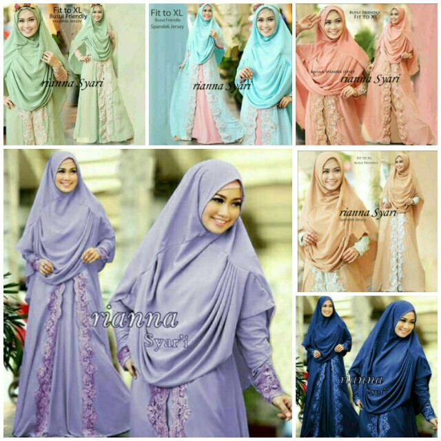 Riana Syari Rianna Syar I Baju Muslim Kaftan Gamis Abaya