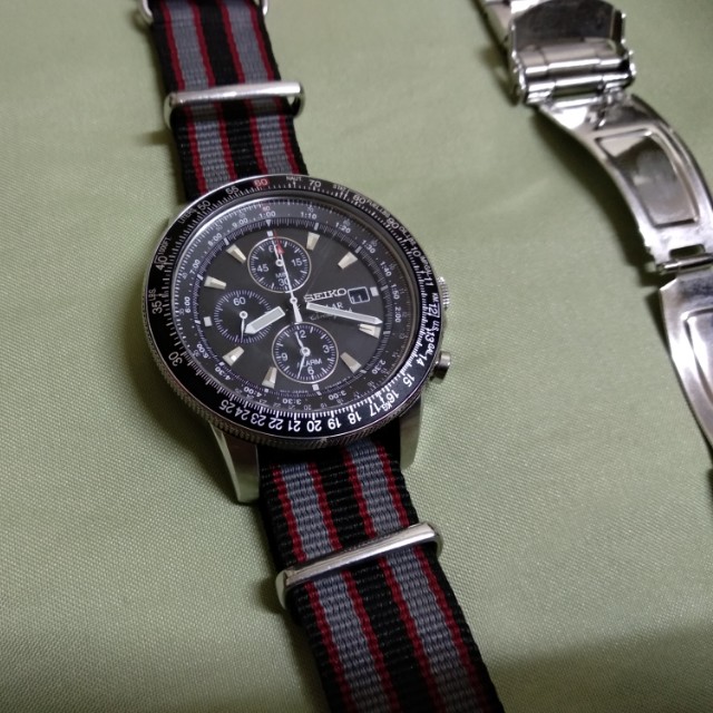 Seiko Prospex Flight Master Solar Chronograph SSC009, Luxury, Watches on  Carousell