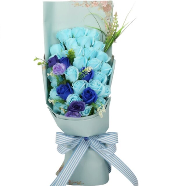 Dark Blue Roses Bouquet