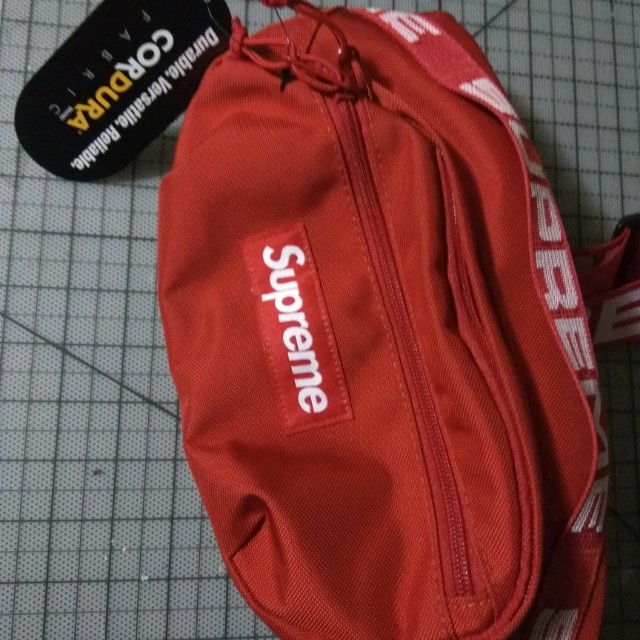 supreme waist bag ss20(red), Men's Fashion, Bags, Sling Bags on Carousell