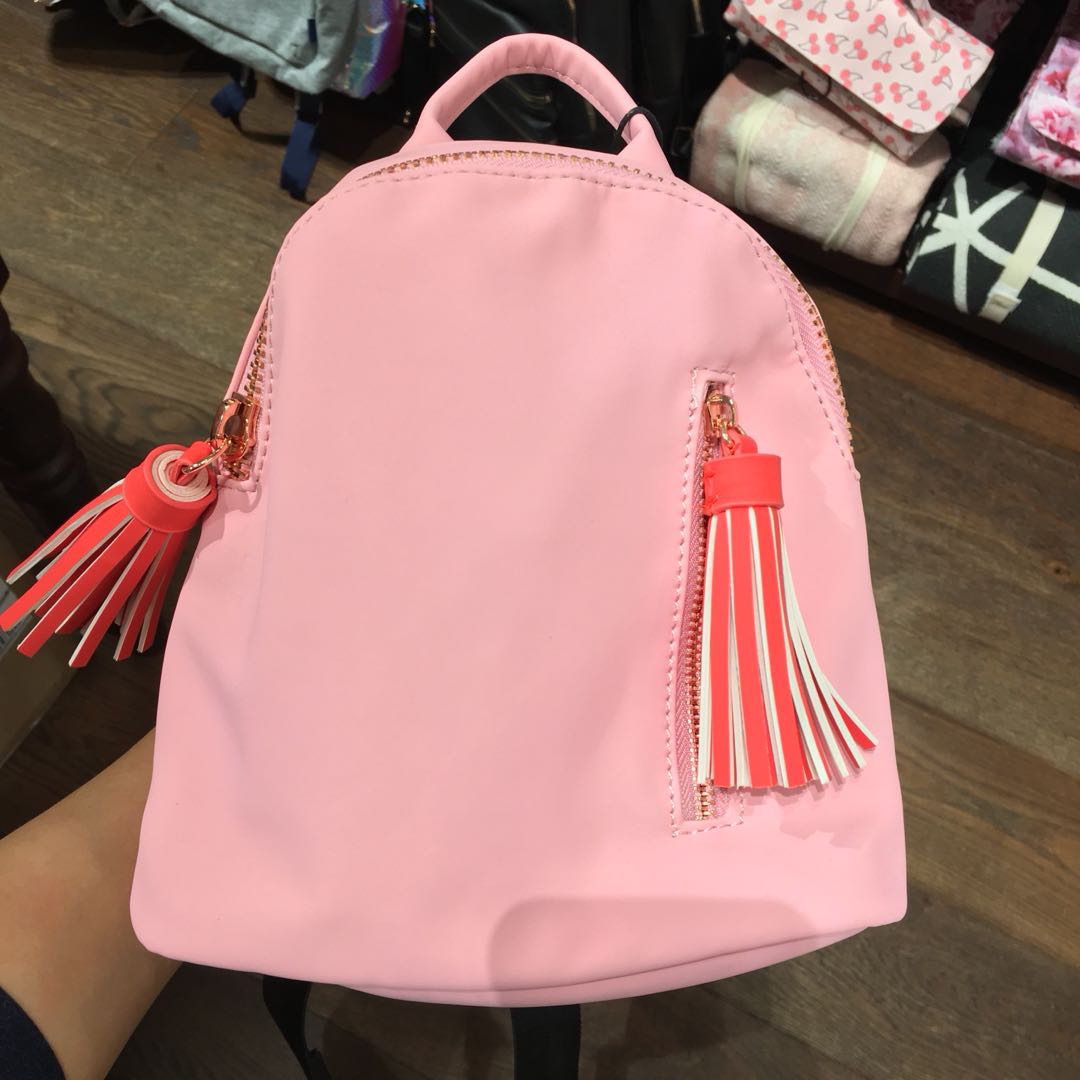 Typo Pink Mini Backpack Women S Fashion Bags Wallets On Carousell