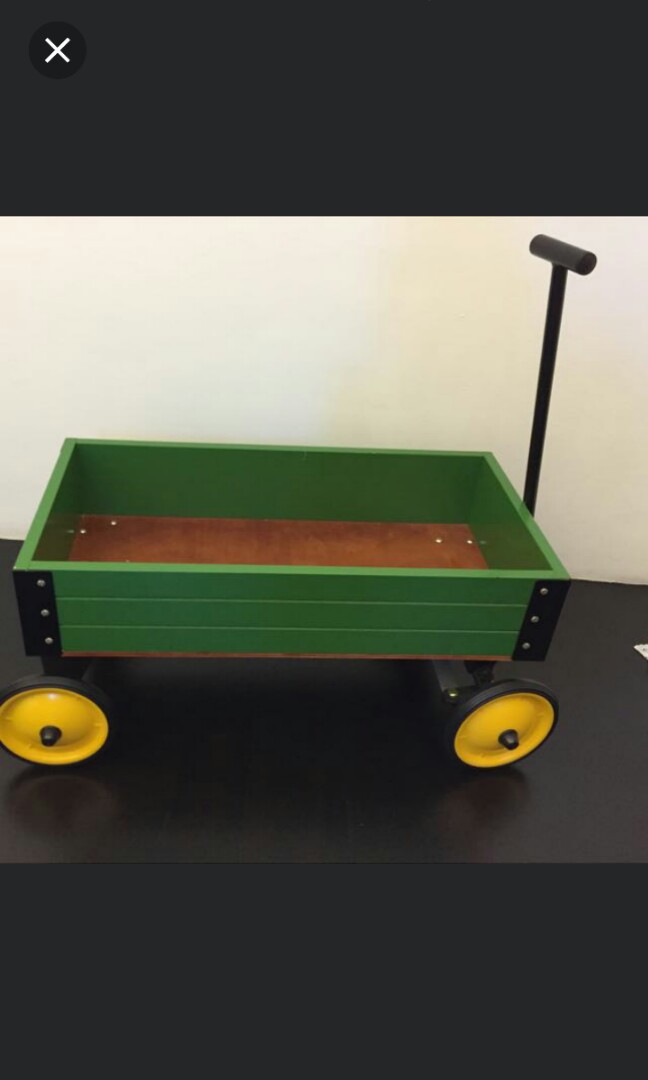 kids wooden wagon